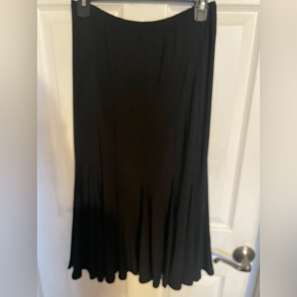 MARINA Classic Black A-Line Skirt